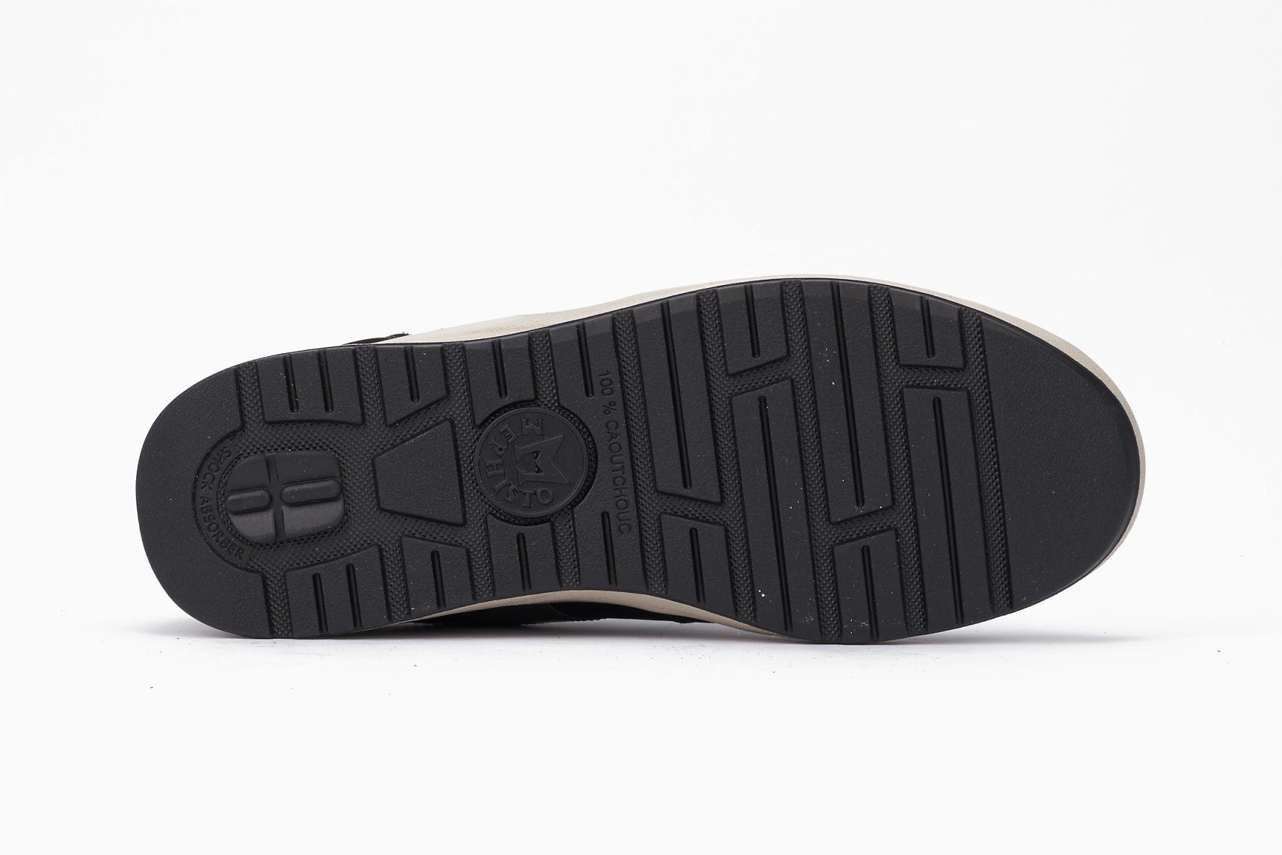 Mephisto Women's Rebeca Black Softbuck Walking Shoe Bottom View
