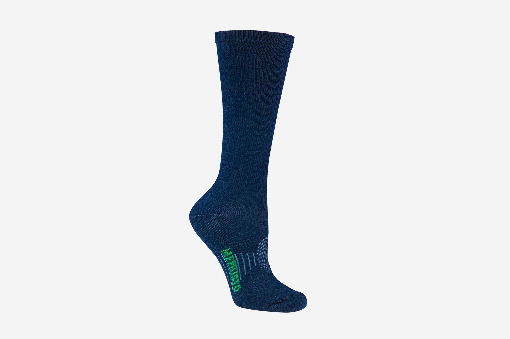 Mephisto Men's Seattle Merino Wool Sock Bark mid calf profile view